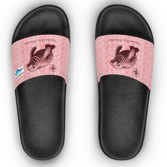 Manatee Mode Pink Slide Sandals | Womens