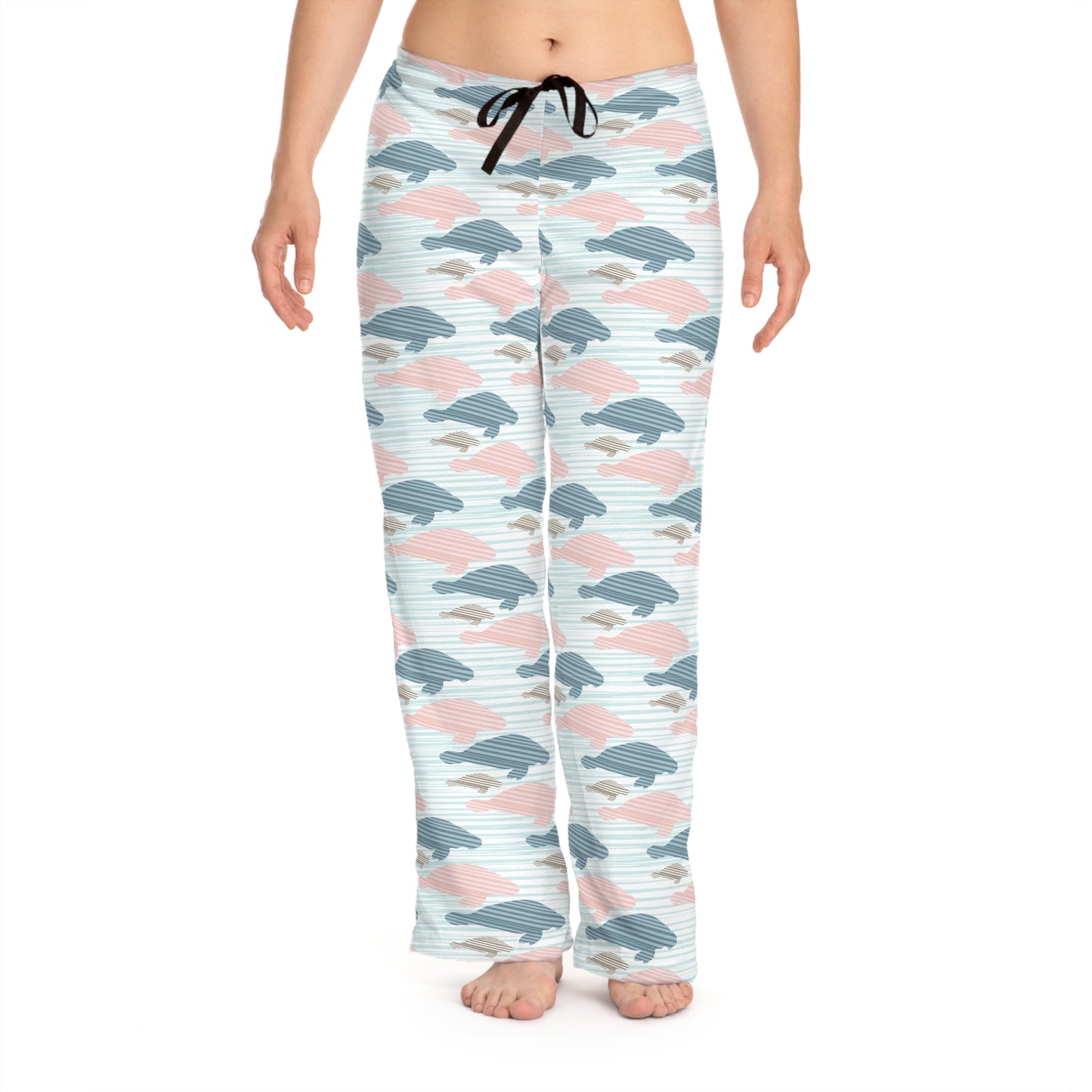 Pastel Manatee Print Pajama Pants | Womens