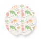 Tropical Manatee Soapstone Car Coaster - Fun Beach Vibe for Auto Décor