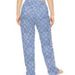 Blue Plaid Manatee Pajama Pants | Manatee Mode Womens