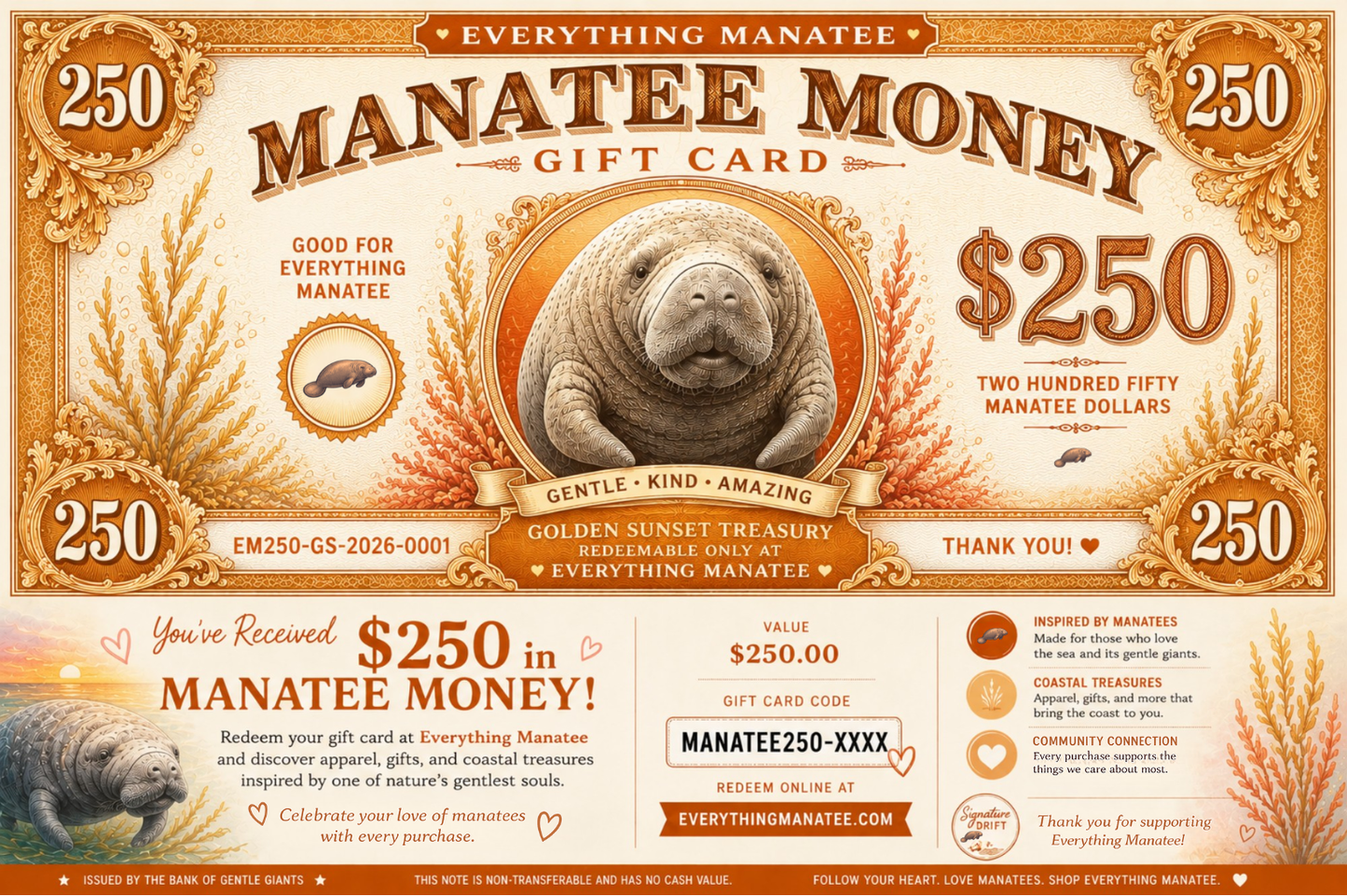 Everything Manatee Gift Card