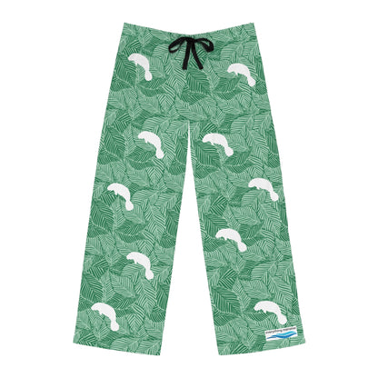 Lush Green Tropical Manatee Pajama Pants | Mens