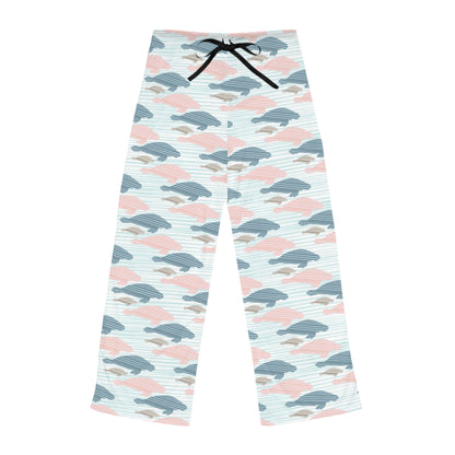 Pastel Manatee Print Pajama Pants | Womens