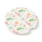 Tropical Manatee Soapstone Car Coaster - Fun Beach Vibe for Auto Décor