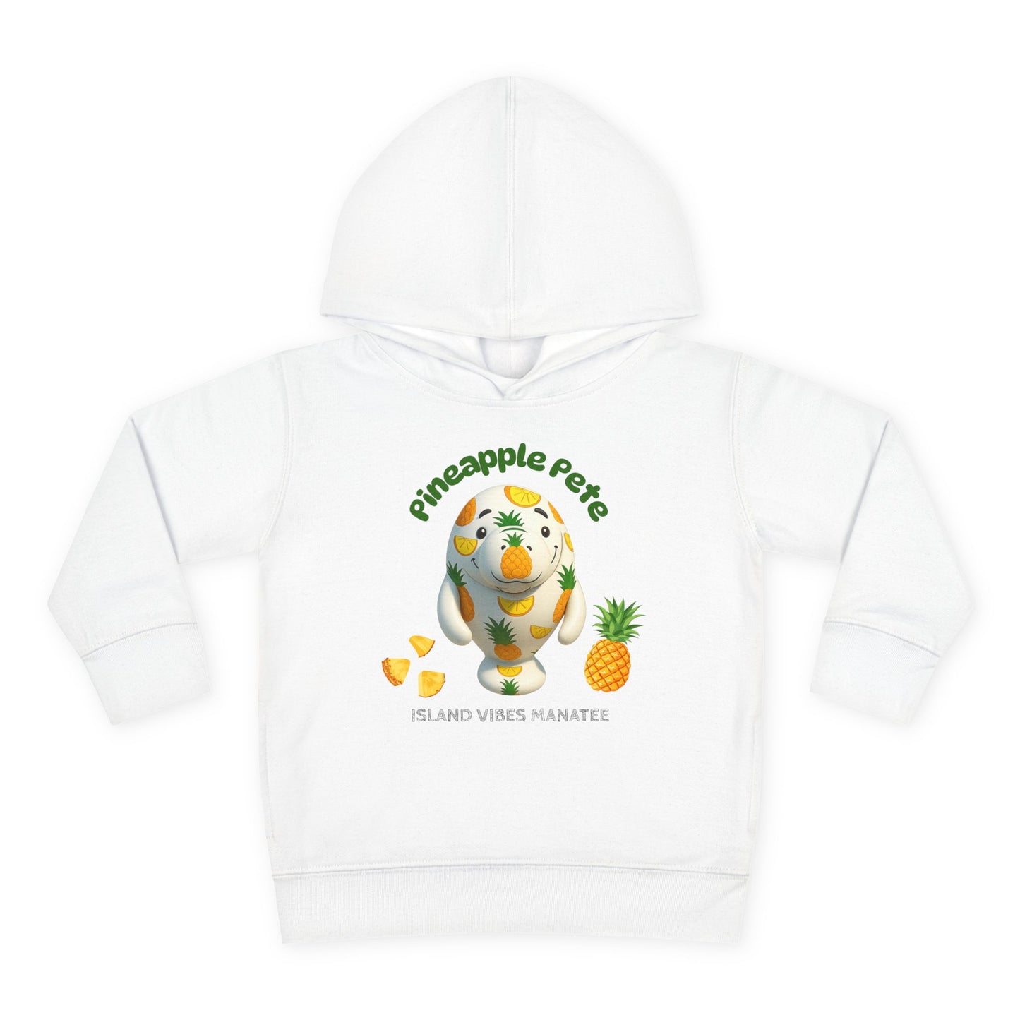 Pineapple Pete The Manatee Toddler Hoodie | Manatee Minis Collection