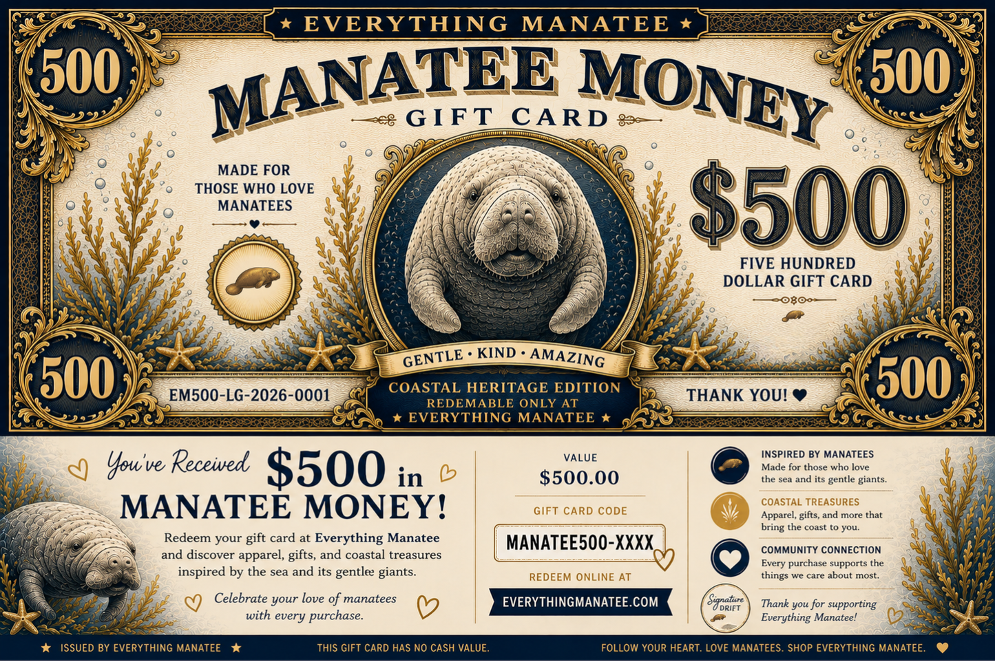 Everything Manatee Gift Card