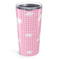 Pink Gingham Manatee Tumbler 20oz