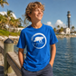 Manatee Drift Ocean Blue Youth T-Shirt | Emblem Collection