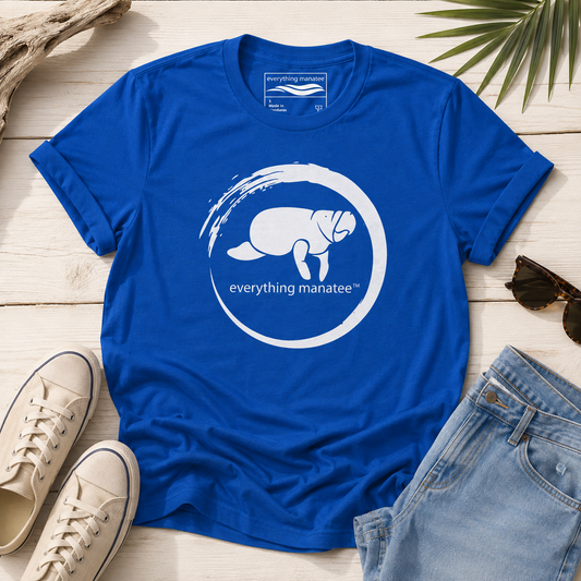 Manatee Drift Ocean Blue Youth T-Shirt | Emblem Collection
