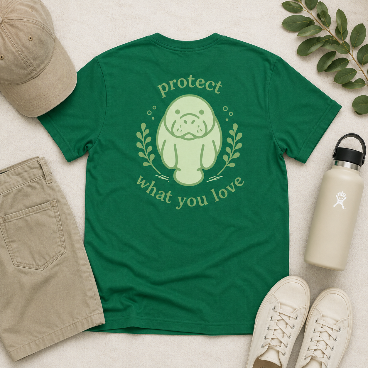 Sage Guardian Manatee Youth T-Shirt | Protect What You Love Collection