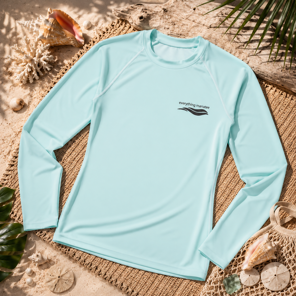 Manatee Mode Sea Glass Rash Guard | Womens