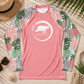 Manatee Drift Coastal Sage  Women's Rash Guard