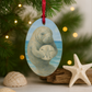 Coastal Manatee & Sand Dollar Wooden Ornament | Gallery Inspired Collection