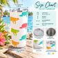 Coastal Confetti Manatee Tumbler 20oz.