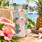 Tropical Leaf Manatee Tumbler Stainless Steel