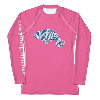 Pink Blossom Manatee Rash Guard | Womens