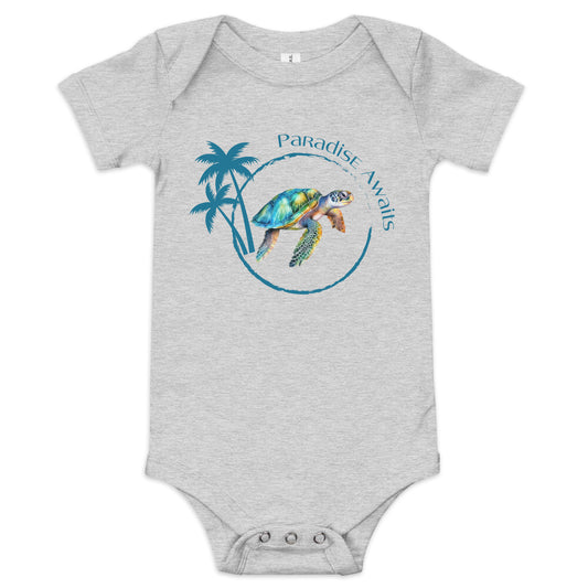 Paradise Sea Turtle Onesie | Baby
