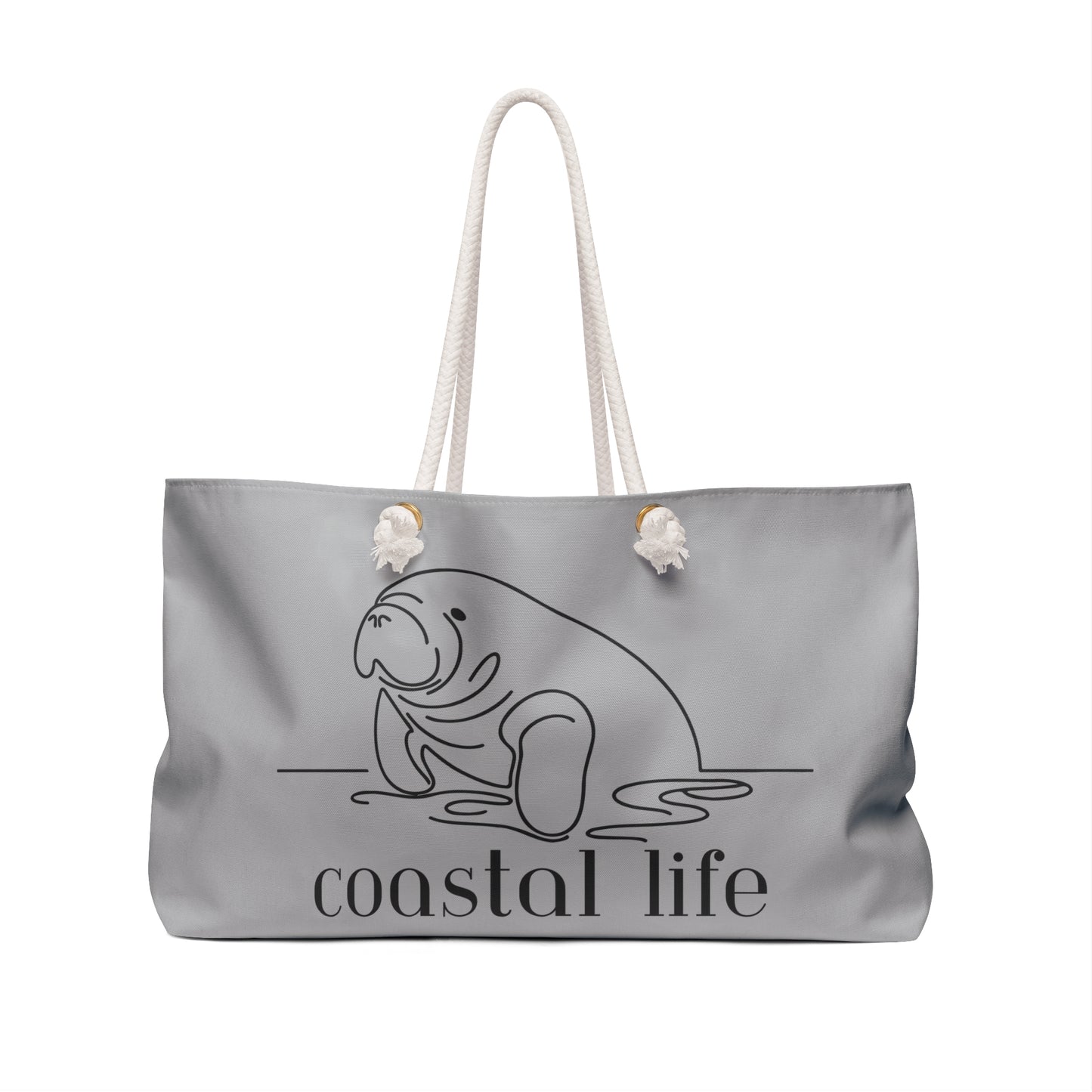 Coastal Life Manatee Weekender Bag with Relaxed Marine Vibe
