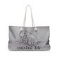 Coastal Life Manatee Weekender Bag with Relaxed Marine Vibe