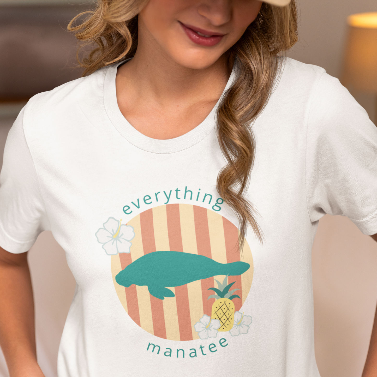 Tropical Oasis Manatee Premium Organic T-Shirt | Womens