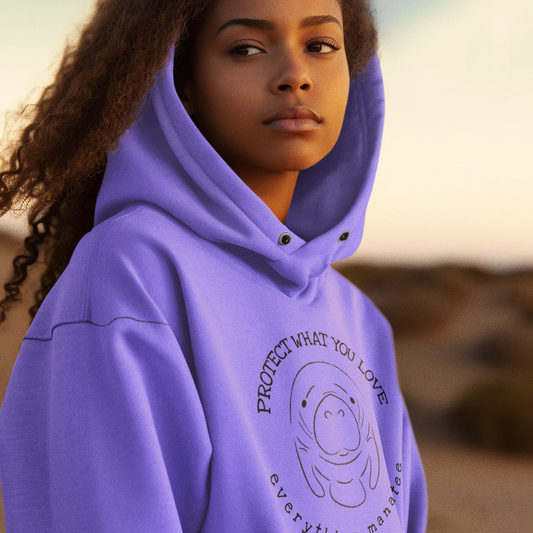 Violet Classic Manatee Hoodie |  Womens
