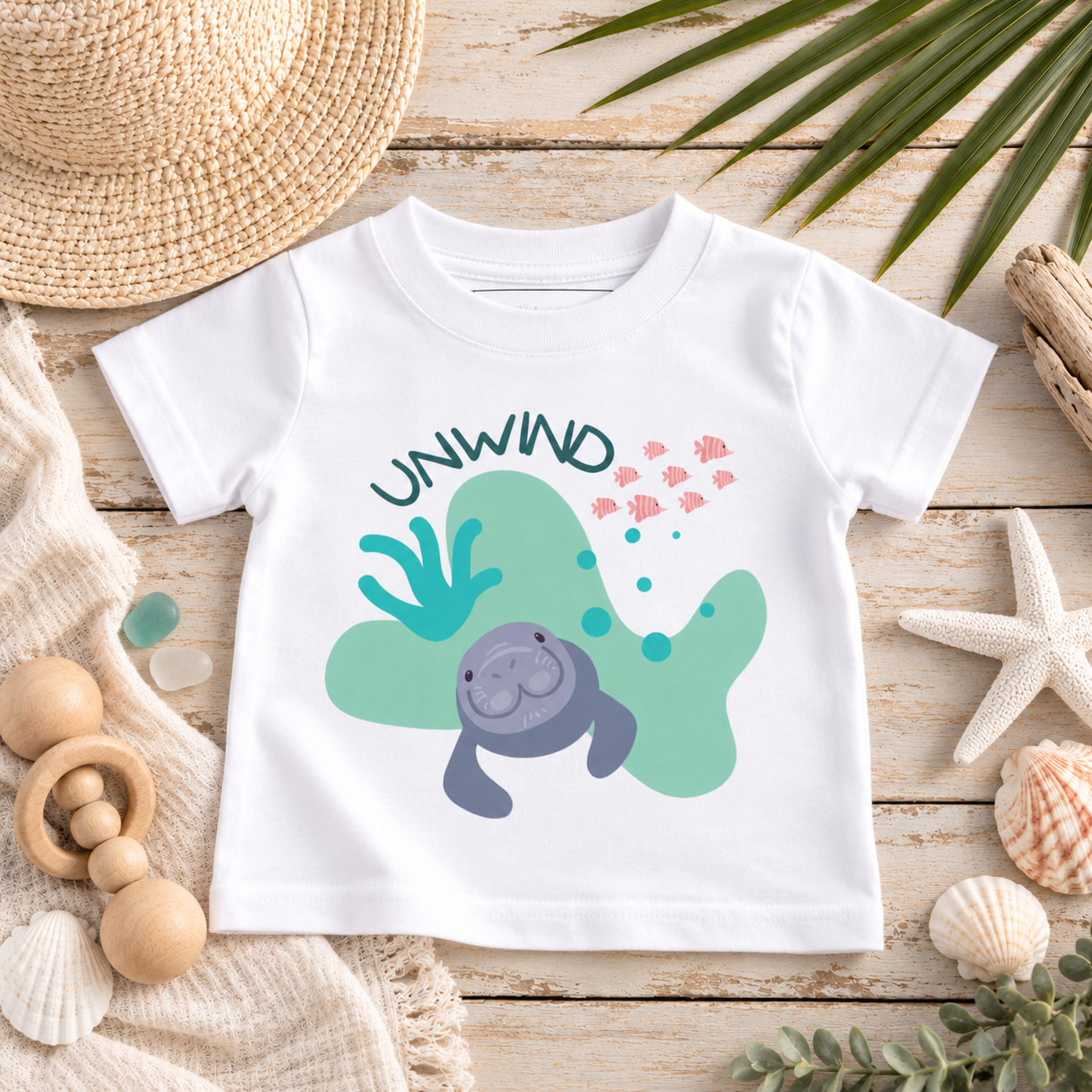 Unwind Baby Manatee T-Shirt | Baby