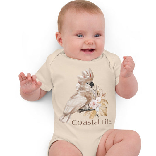 Organic cotton Cockatoo Onesie |  Baby