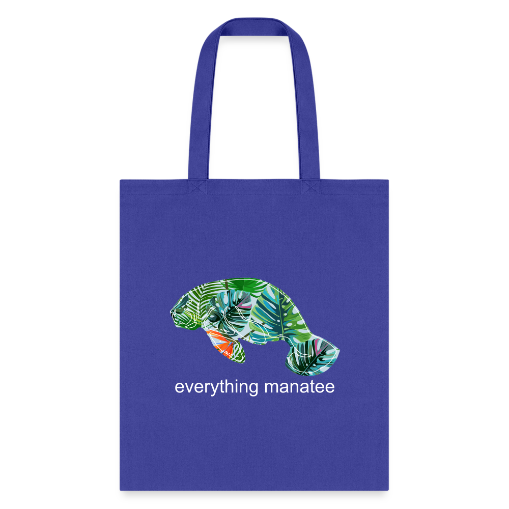 Paradise Manatee Tote Bag | Bags - royal blue