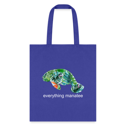 Paradise Manatee Tote Bag | Bags - royal blue