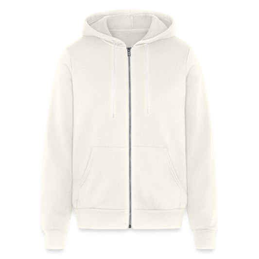 Manatee Surf Board  Full Zip Hoodie | Mens - vintage white