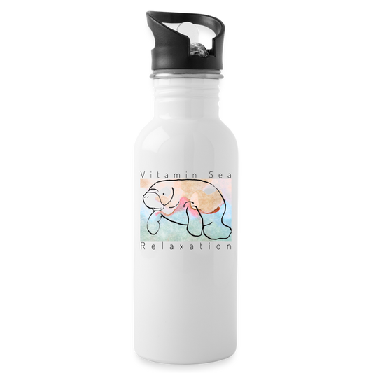 Manatee Vitamin Sea Water Bottle - white