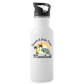 Sunsets, Palm Trees, & Manatees Water Bottle - white