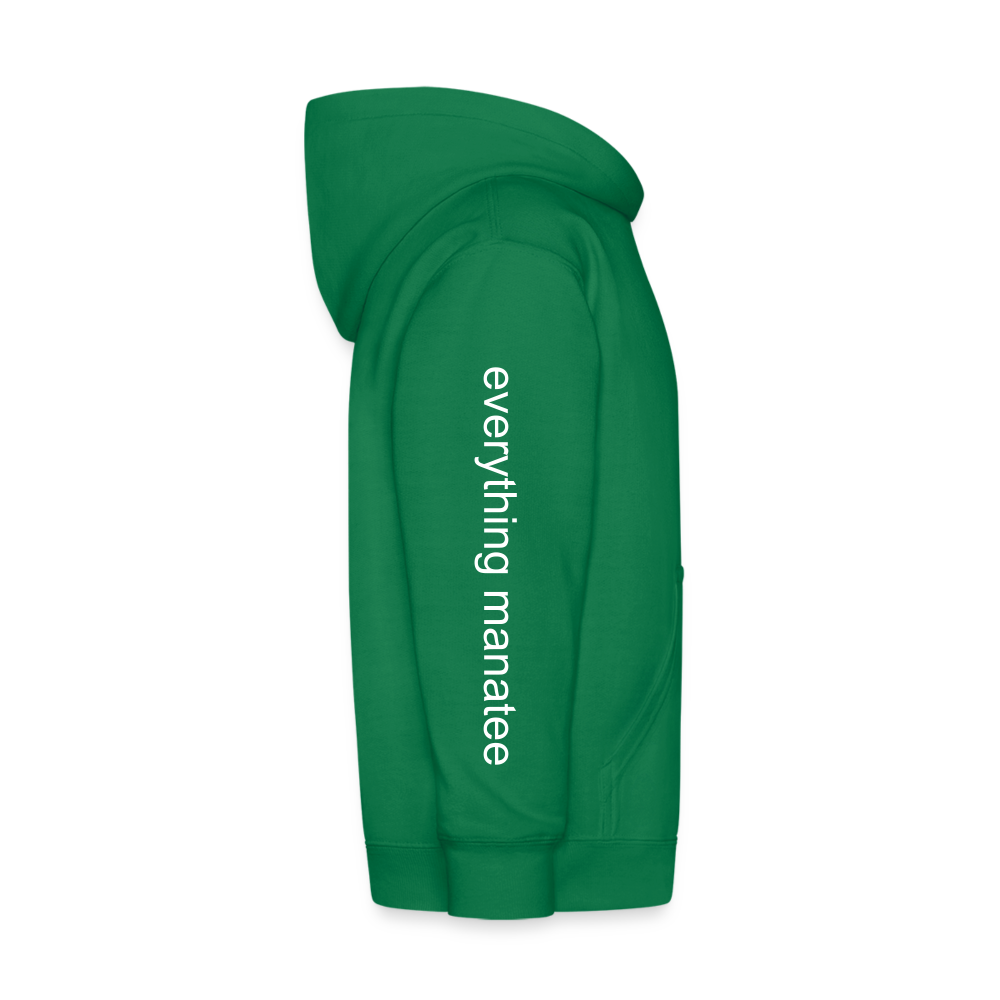Unwind Manatee Hoodie  | Youth - kelly green