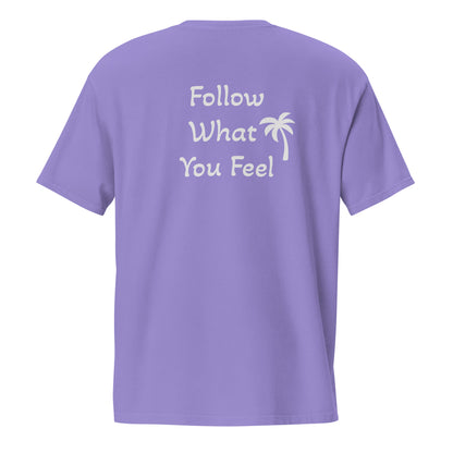 Follow What You Feel Manatee Pocket Tee Unisex Fit | Sea Mist Violet