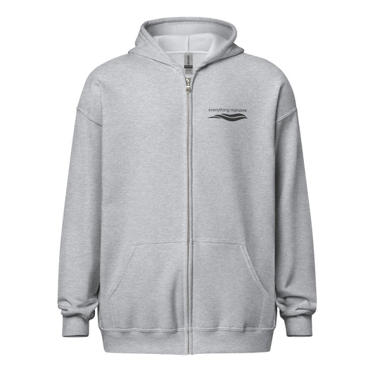 Inhale & Exhale Manatee Heavy Blend Zip Hoodie | Unisex