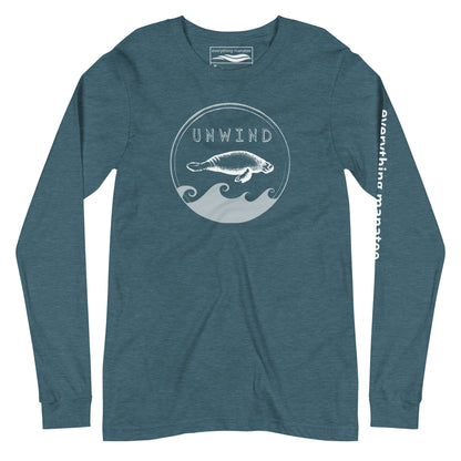 Unwind Manatee Long Sleeve T-Shirt