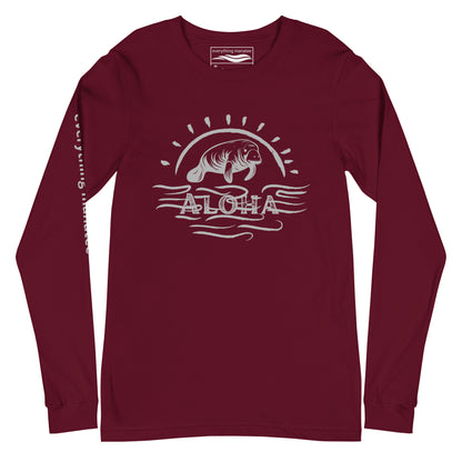 Aloha Manatee Long Sleeve T-Shirt | Womens