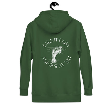 Take It Easy Manatee Hoodie | Mens