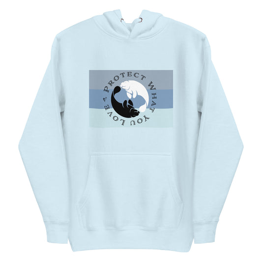 Stripes & Manatees Hoodie | Unisex