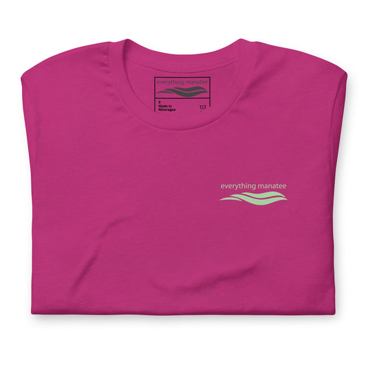 Pretty Pink Floral Manatee T-Shirt | Womens
