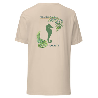 Paradise Awaits Seahorse T-shirt | Mens