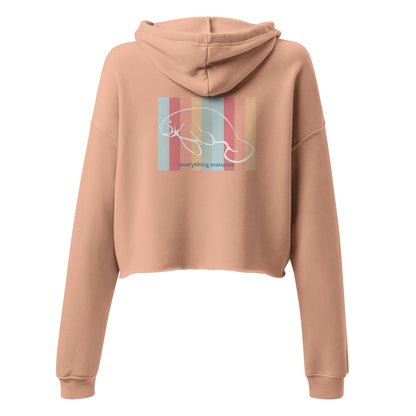 Coastal Colors Manatee Crop Hoodie | Womens