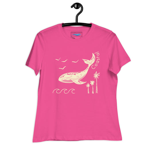 Coastal Palms Whale Relaxed T-Shirt | Womens