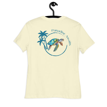 Paradise Sea Turtle Relaxed T-Shirt | Womens