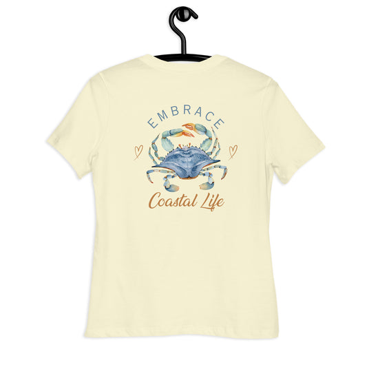 Coastal Life Crab Relaxed T-Shirt | Womans