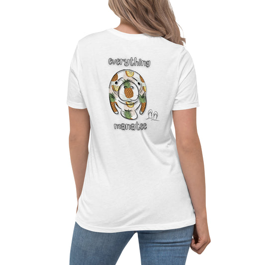 Mango The Manatee & Pineapples  T-Shirt | Womens