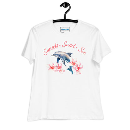 Tropical Dolphin Relaxed T-Shirt | Womens