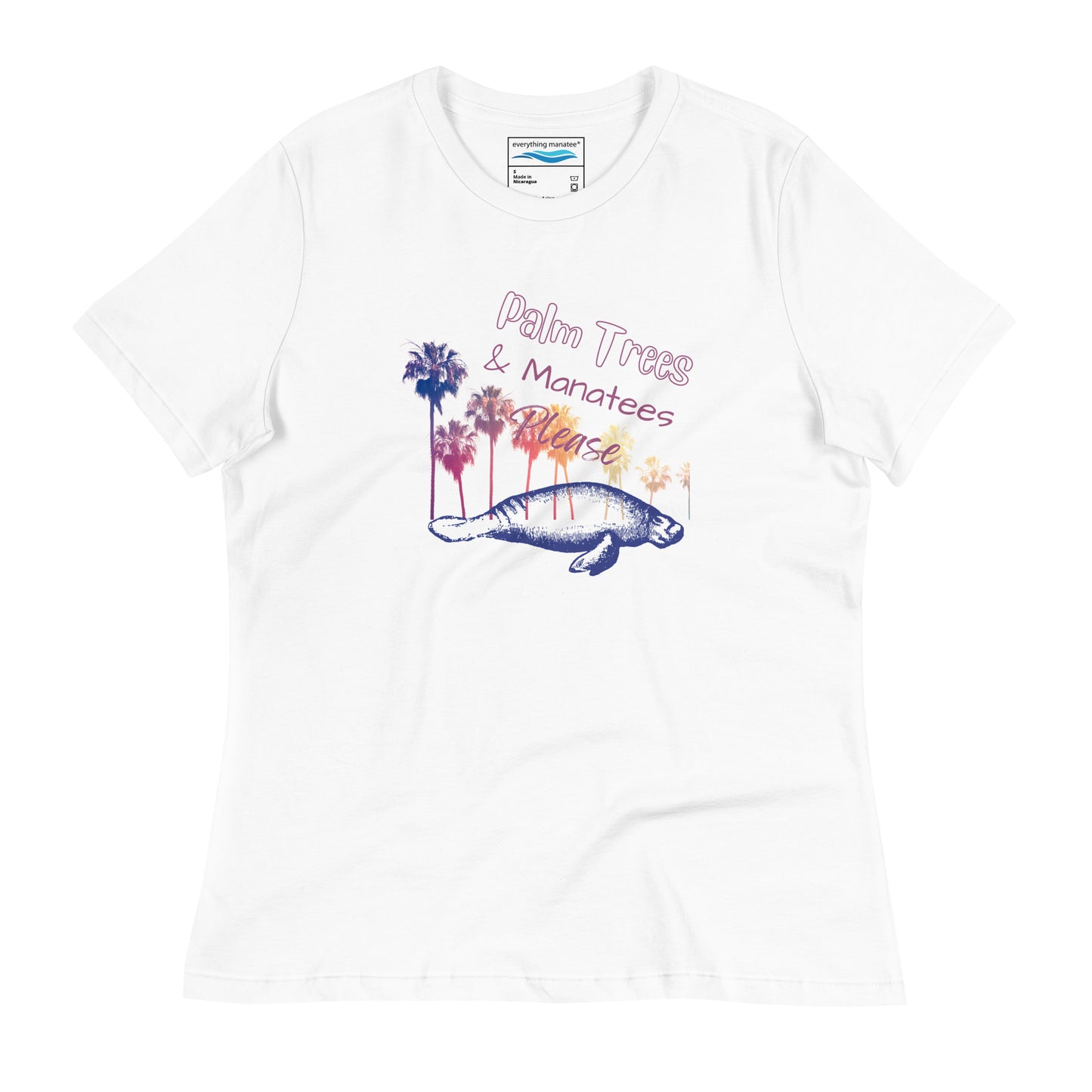 Palm Trees & Manatees T-Shirt | Womens