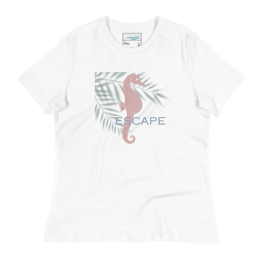 Escape Seahorse Cotton T-Shirt | Women's