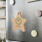 Elfing Around Manatee Wooden Christmas Ornament